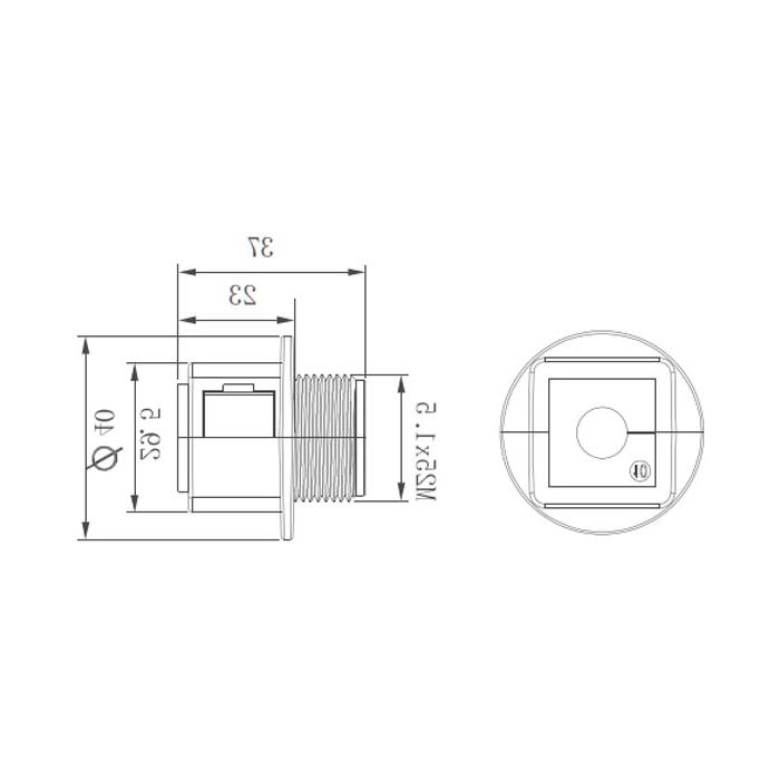 KBL电缆引入系统、螺纹规格M25x1.5、螺纹长度14 mm、KBL-QVT25、047251